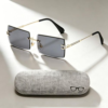 Rimless Rectangle Sunglasses Rimless Rectangle Sunglasses